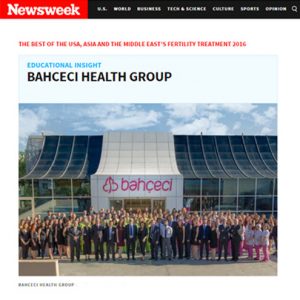 “Succesul grupului de sănătate Bahçeci pe Newsweek”